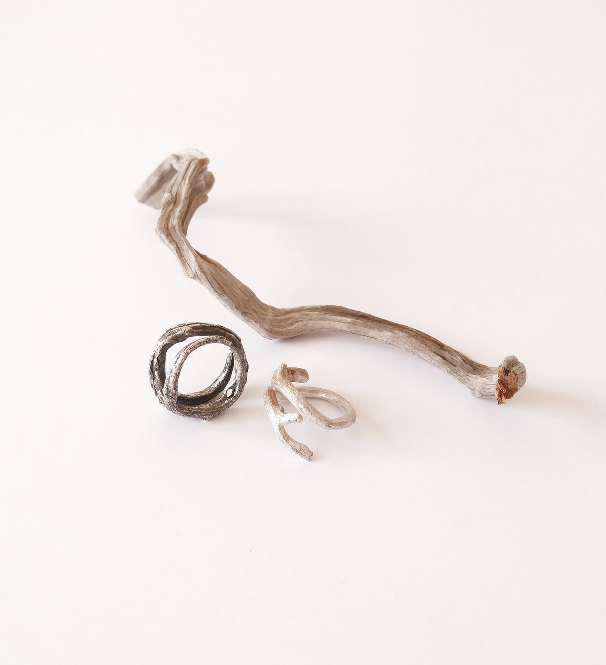 Silver ring Romani double