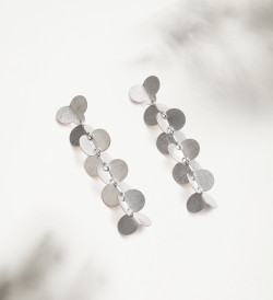 Arracades plata Papallones 70mm