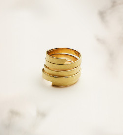 18k gold ring Posidonia 18mm