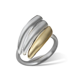 Anell or i plata Volta 22mm