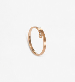 Anell or groc Feel i 3 diamants 0,021ct