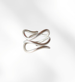 Anell plata Calder 3 voltes