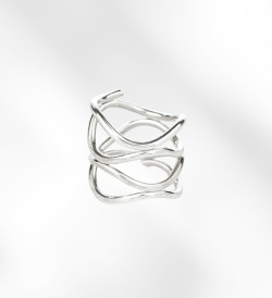 Anell de plata Calder 4 voltes