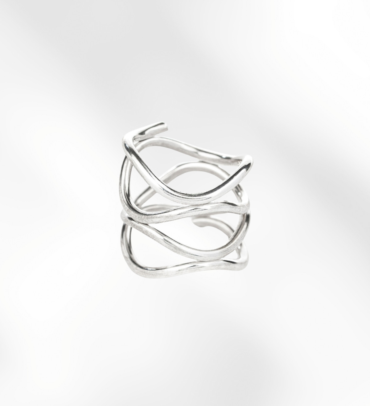 Anell de plata Calder 4 voltes