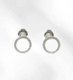 Arrecades plata Fil Pla 10mm